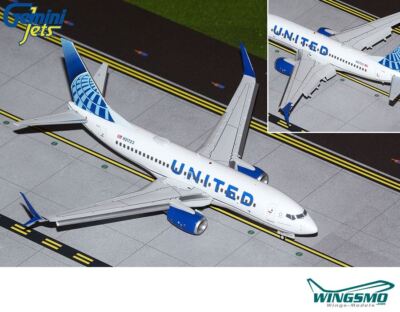 GeminiJets United Airlines Boeing 737-700 New Livery Flaps Down Version