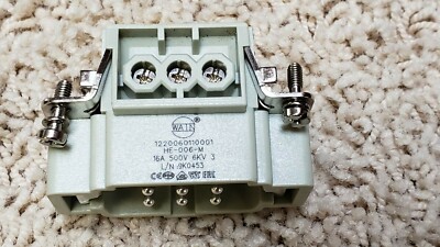 WAIN HE-006 Industrial Connector 16A 500V 6-Pin Electrical Automation