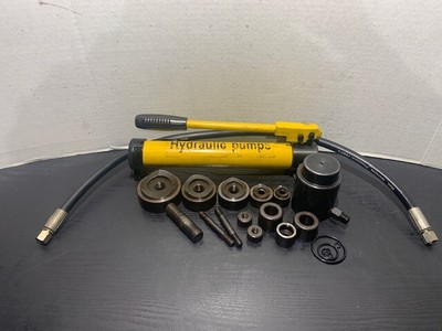 USED Hydraulic Hole Punch Knockout Set 5 Dies 2