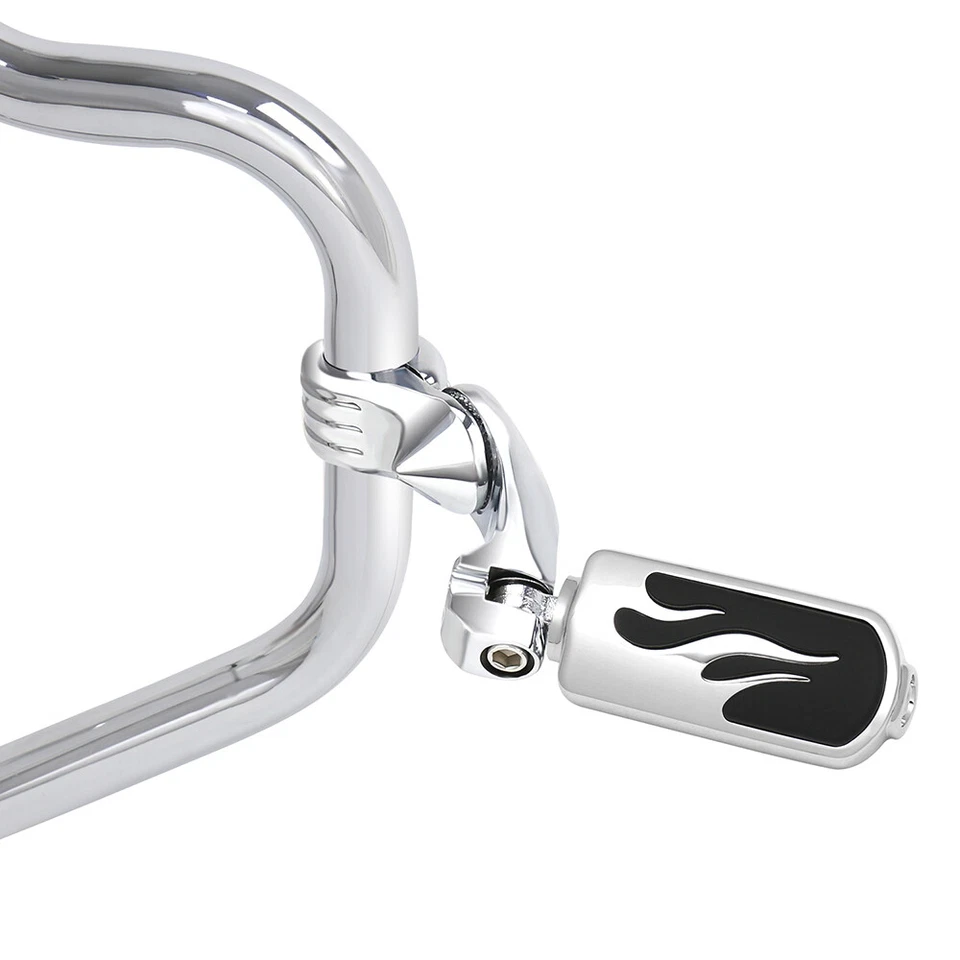 Pinos cromados padrão chama 10 mm para Harley Touring Softail Sportster EUA - Imagem 2 de 4