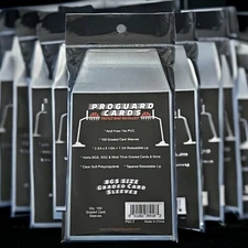 1000 Graded Card Sleeves for BGS & SGC 10pks 100 sleeves per pack