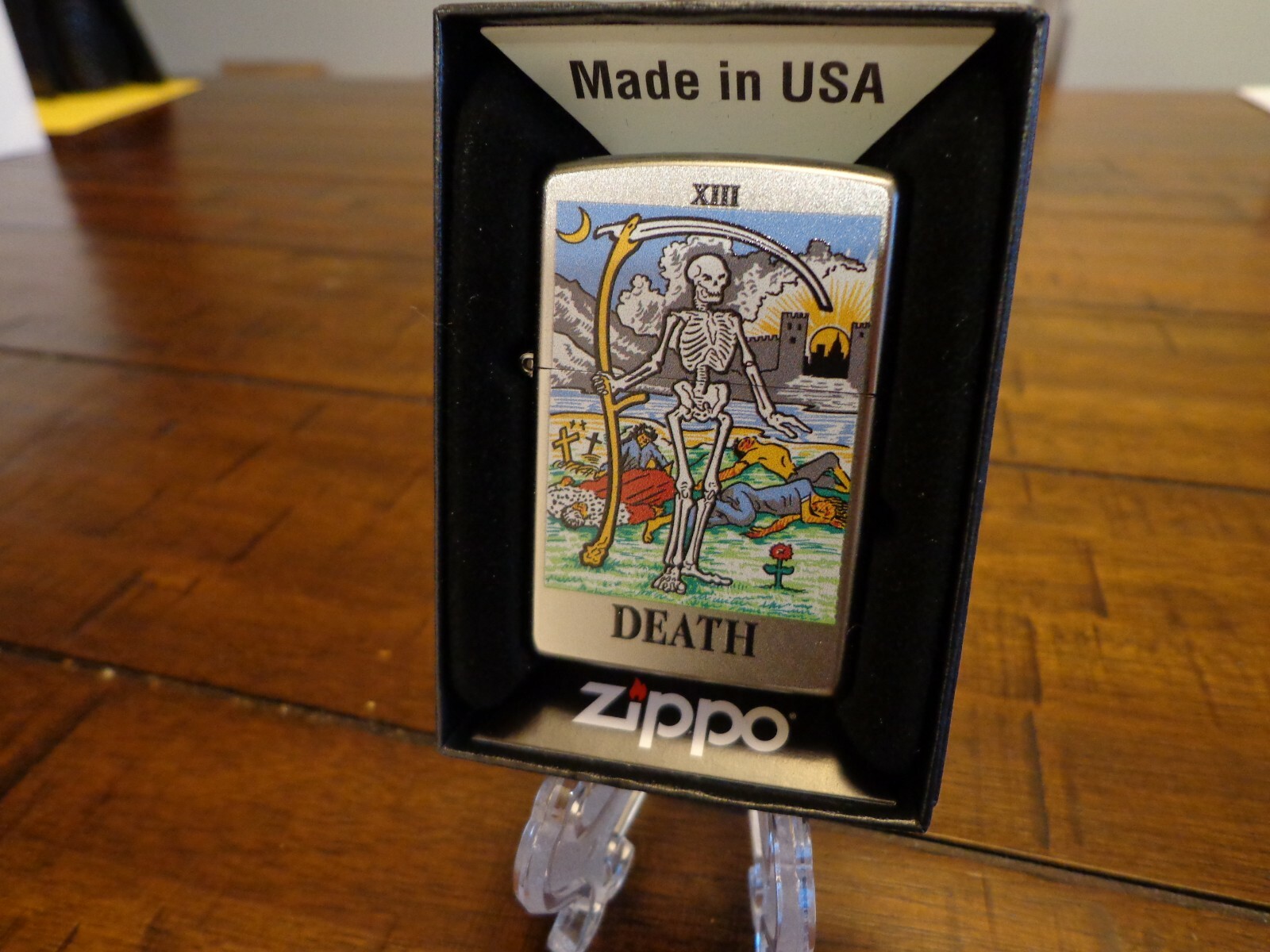 BARRETTSMYTHE TAROT CARD DEATH XIII 13 ZIPPO LIGHTER MINT IN BOX eBay