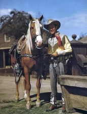 ROY ROGERS AND TRIGGER Metal Fridge Magnet 3x4 7353