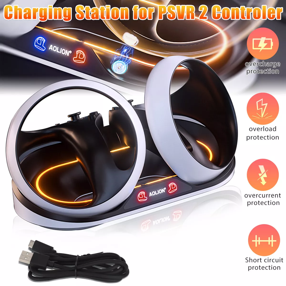  Controller Fast Charging Station for PSVR2 Sense