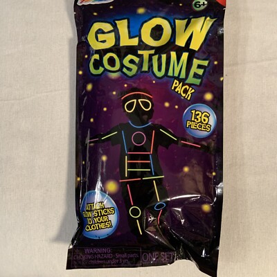 Grafix Glow Costume Pack 136 Pieces - New