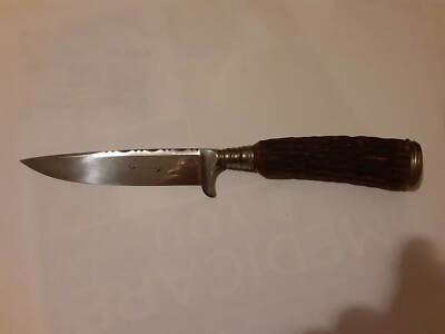 Vintage German Puma Solingen Hunting Knife with Scabbard Vintage German Puma Solingen Hunting Knife with Scabbard