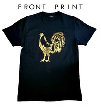 T-shirt Gallo Fino Grigio Oro Nero, Gallos Finos Gallero Cockfighting T