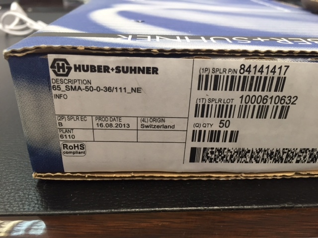 Suhner 65SMA50-0-12/133 Chiusura 50 Ohm DC - 3 GHz - Foto 7