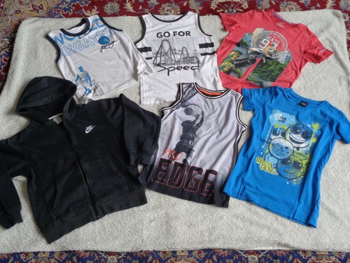 Kleiderpaket 7-teilig Jungen Größe 146/152, Jogginghose 134/140 - Bild 1 von 3