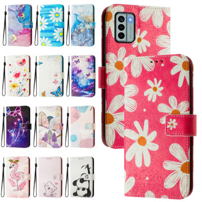 Mal Muster Wallet Flip Cover für Nokia C12 C32 C22 G42 G22 G400 G300 Handy Hülle