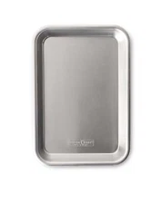 Naturals Eighth Sheet 10.1" x 7" Aluminum Baking and Cookie Pan, Silver