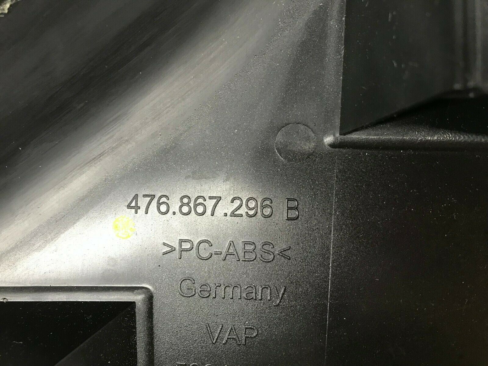LAMBORGHINI AVENTADOR PASSENGER RIGHT PILLAR TRIM PANEL ALCANTARA OEM 476867288