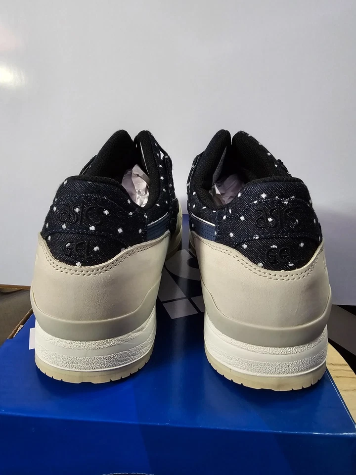 Deadstock Size 10 - ASICS Gel Lyte 3 Japanese Denim Indian Ink (H625L-5050) RARE - Image 4 of 4