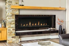 Superior DRL6084 84" Linear Gas Fireplace, 50,000 BTUs, Blower, Remote, Lights