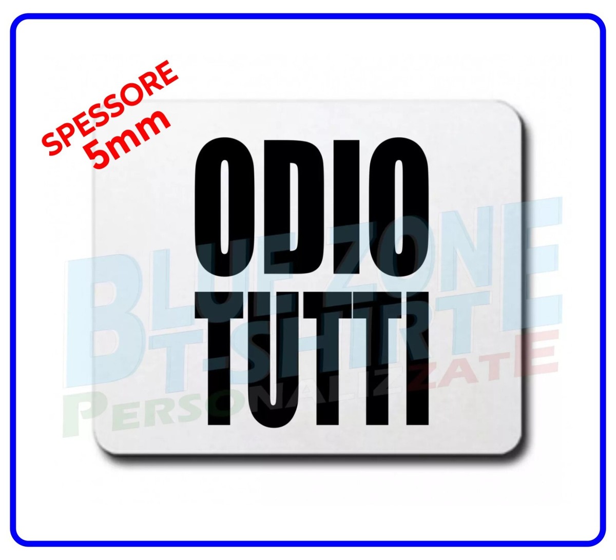 Tappetino Mouse Personalizzabile Con Frasi Divertenti E Parolacce - Stile Antistress 'Sticazzi' Fashion - Made In Italy, Stampe Su Richiesta
