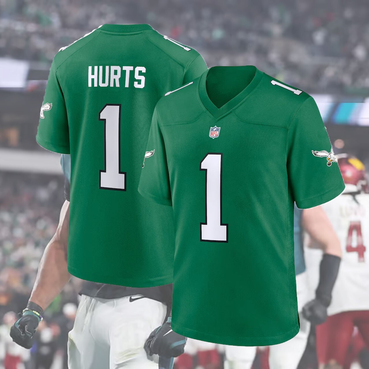 SALE!! Jalen #1 Hurts Philadelphia Team Name & Number Player Jerseys Shirt