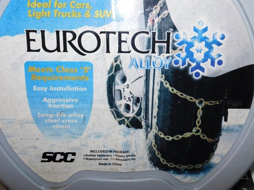 EA1612 Eurotech Alloy Tire Chains, 1 Pair, Costco Item #358206, Never Used - Picture 4 of 7