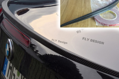 passend für BMW 3er E90 F30, tuning spoiler CARBON look heckspoiler SLIM lippe h