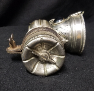 Antique 1900's Twentieth Century Mfg Co Carbide Bicycle Lamp Red