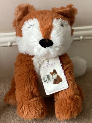 Neu Warmies Fox mikrowellengeeignet beheizbar Fuchs weiches Plüschtier duftender Lavendel Neu