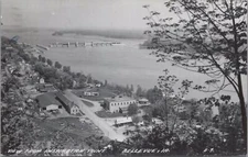 RPPC Postcard View Inspiration Point Bellevue IA Iowa 