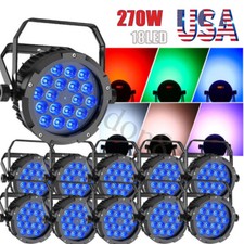 Waterproof 270W RGBWA UV LED Par Light DMX Stage DJ Par Can Light Wash Light
