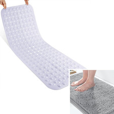 Original Bathtub Mat Non Slip, Extra Long Mat for Tub with Big Suction Cups And
