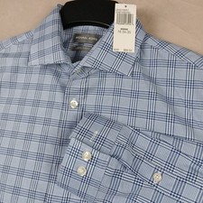 Michael Kors Medium 16 34/35 Mens Shirt NWT 21x27 **Fits A Small ** Plaid Spread