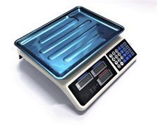 Bilancia Elettronica Digitale Professionale con piatto in acciaio e calcolo del