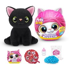 Pets Alive Smitten Kittens Surprise Bombay Cat Lucky by ZURU Nurture Play Sof...