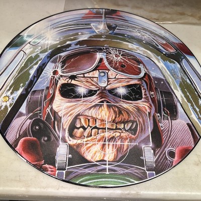 Iron Maiden - Aces High Picture Disc 12'' Single 1984 Uk  never played rear 