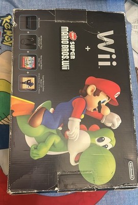 Nintendo Wii Black Console In Box Wii Motion Plus No Games Incomplete Mario READ
