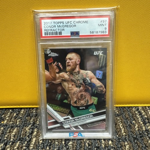 2017 Topps Chrome UFC Refractor #97 Conor McGregor PSA 9 MINT