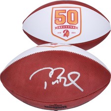 Tom Brady Tampa Bay Buccaneers Autographed 50th Season Retro Wilson Football