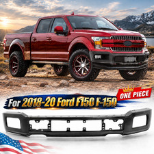 For 2018-2020 Ford F-150 F150 W/Fog Hole Painted Agate Black Front Bumper