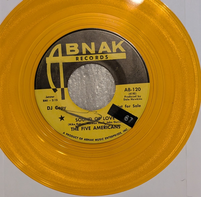 SUNSHINE The Five Americans Sound Of Love / Sympathy Abnak 120