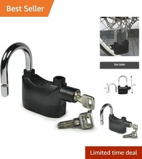 110dB Alarm Lock for Bikes - Short Shackle Waterproof Heavy Duty Protection