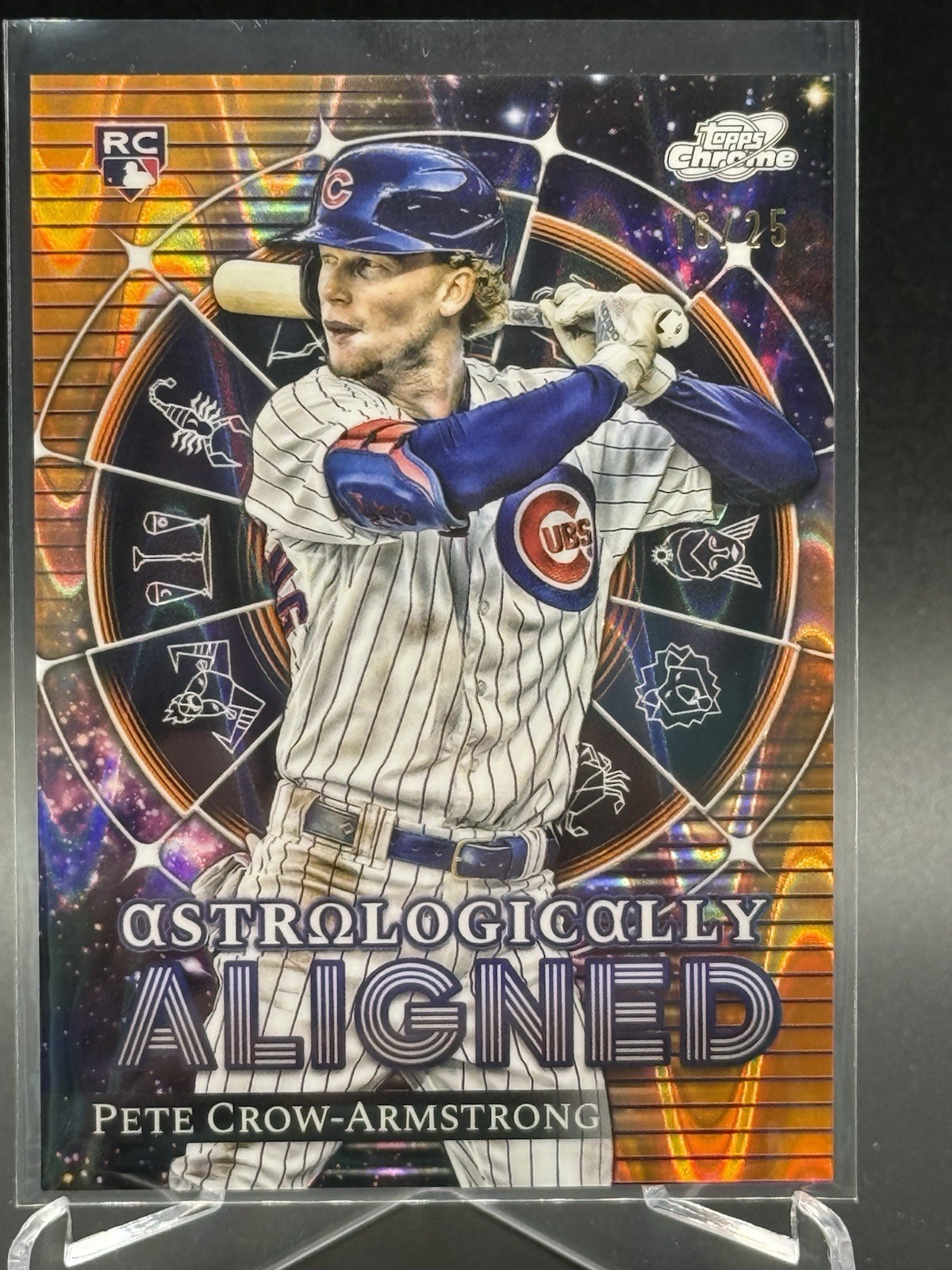 PETE CROW-ARMSTRONG 2024 Topps Chrome Cosmic Astrologically Aligned Orange /25