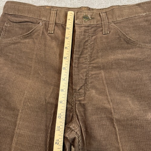 Vintage Wrangler Pants 33x28 Brown Corduroy Western Flared Embroidered USA 70s by Wrangler, $119.95 - Photo 10