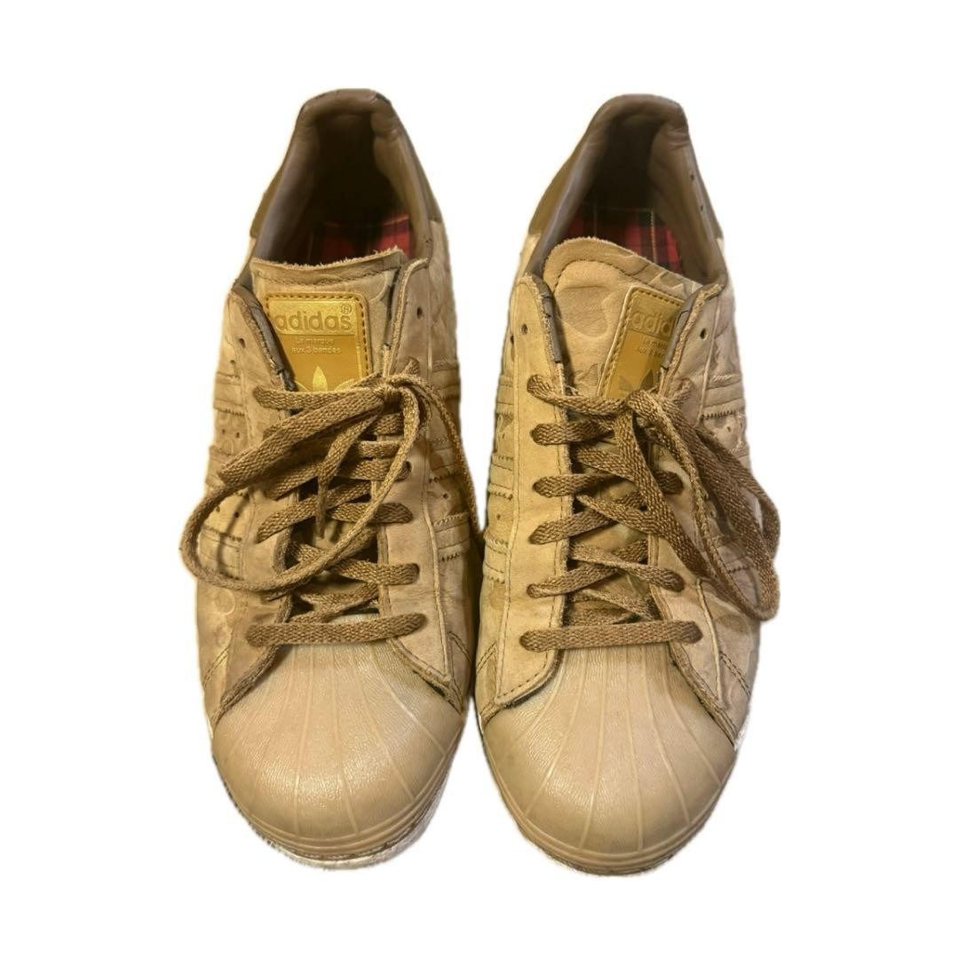 Adidas Superstar Camouflage Sneakers 27cm Beige Used