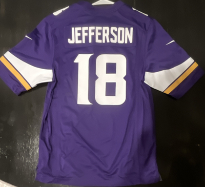 #ad #ad Nike Minnesota Vikings Jefferson #18 NFL Jersey Size S Purple $29.99