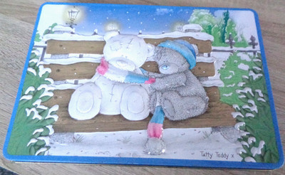 Carte Blanche Me To You Tatty Teddy Winterszene leer Sammlerstück Schokoladendose