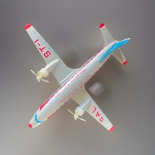 Vintage Overseas Air Lines ST-1 Passenger Plane Tin Friction working Propellers