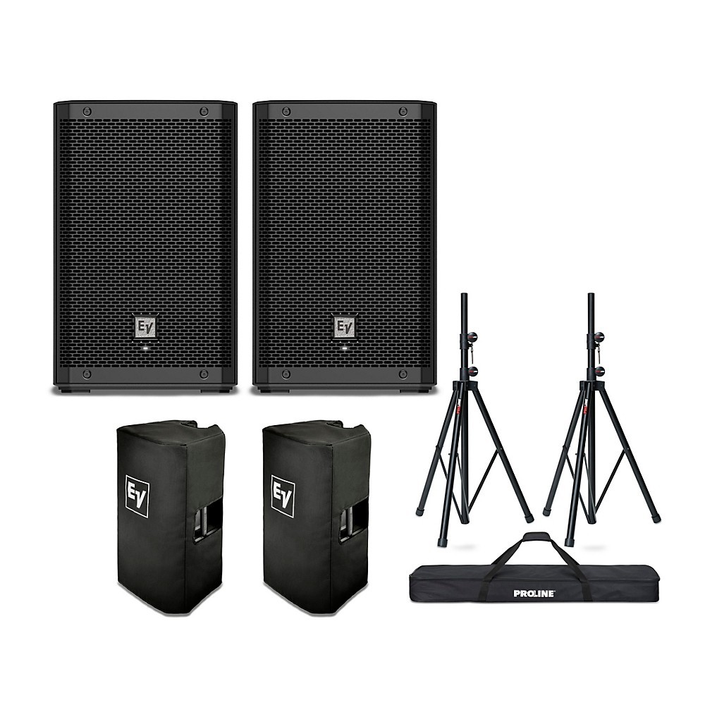 Пара динамиков с электроприводом Electro-Voice ZLX-8P G2 с чехлами и подставками
