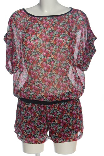 TFNC LONDON Kurzer Jumpsuit Donna Taglia IT 40 rosso-rosa-turchese