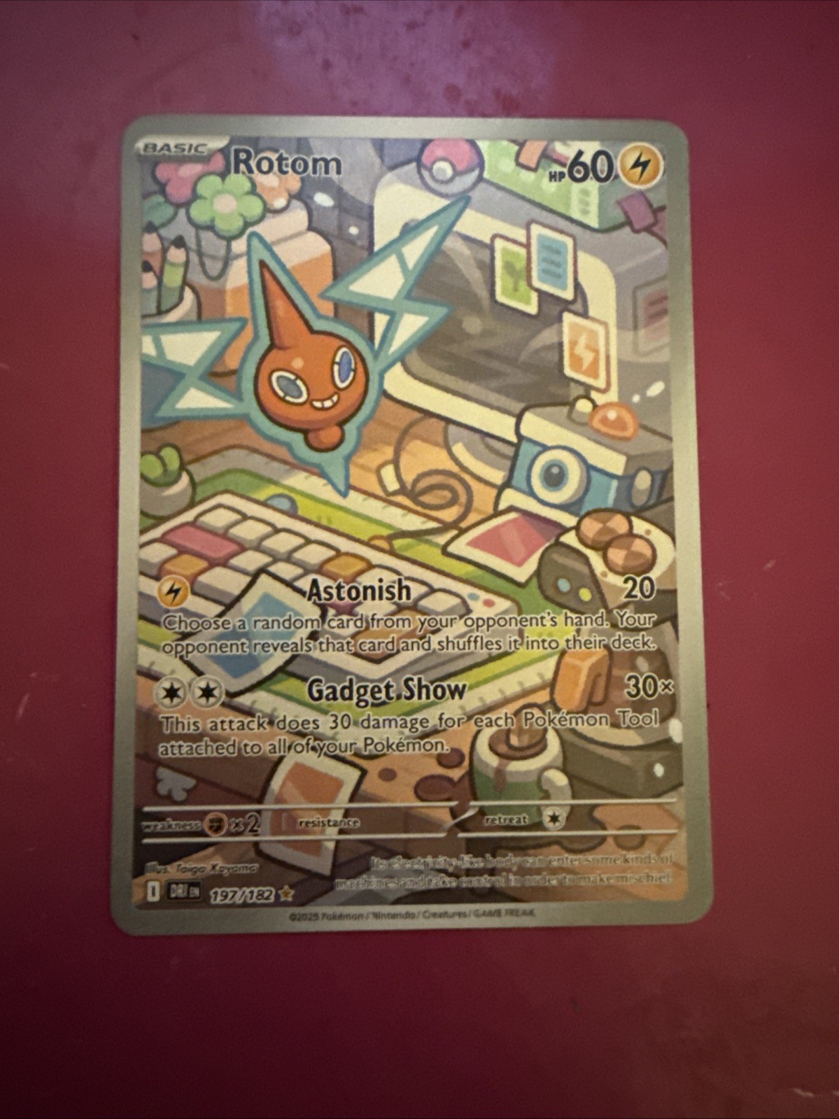 Rotom 197/182 Full Art NM/M Destined Rivals Pokemon Card