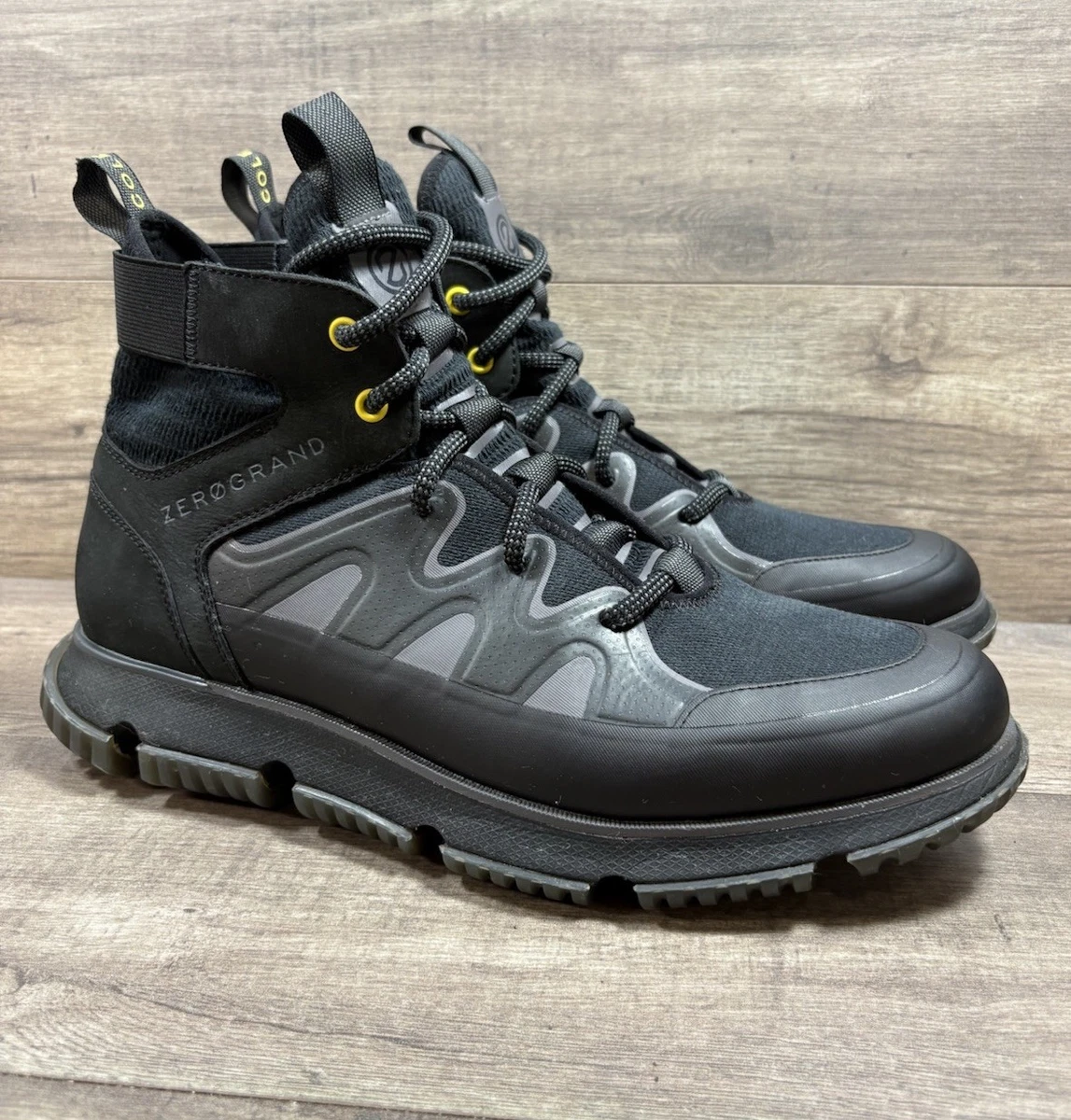 Cole Haan Nantucket Rugged Boot C28267 Mens Size 13 Black Leather Zerogrand Used Timberland | Shoes | Cole Haan Nantucket Rugged Boot C28267  main image 4