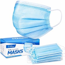 ASTM Level 3 Disposable Masks 3 Ply, ASTM F2100-23   Breathable Blue for  ...