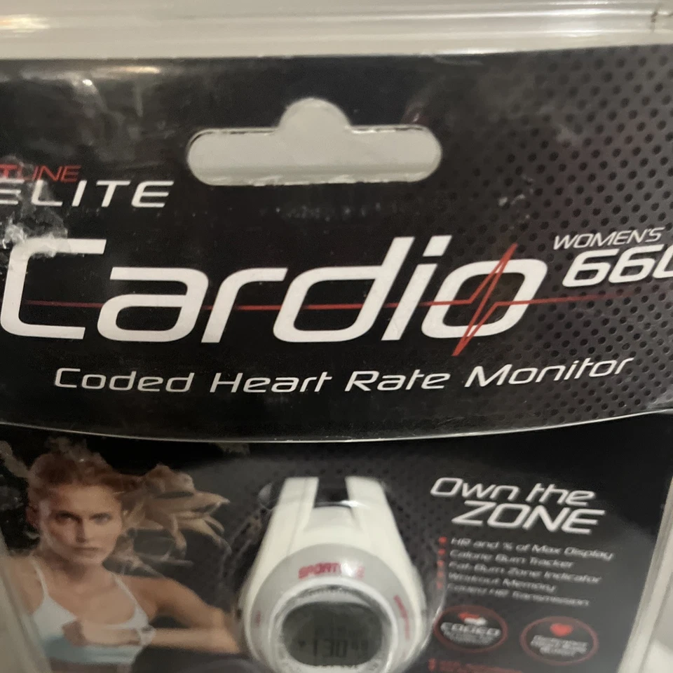 ¡Nuevo! Monitor de ritmo cardíaco Sportsline Elite Cardio para mujer 660 codificado sellado de fábrica Foto 2 de 4
