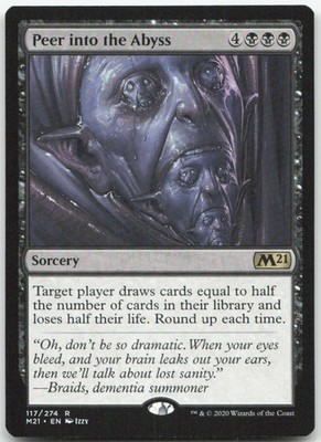 Peer into the Abyss [M21 - 117] NM Magic Rare EN